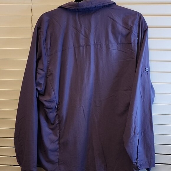 R.E.I. Women's XL Purple Long Sleeve Quick Dry Shirt UPF 30+ - Picture 7 of 9